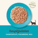 Applaws Comida Húmeda para Gatos 100% Natural Filetes de Atún en Caldo - Pack de 12 Sobres de 70g