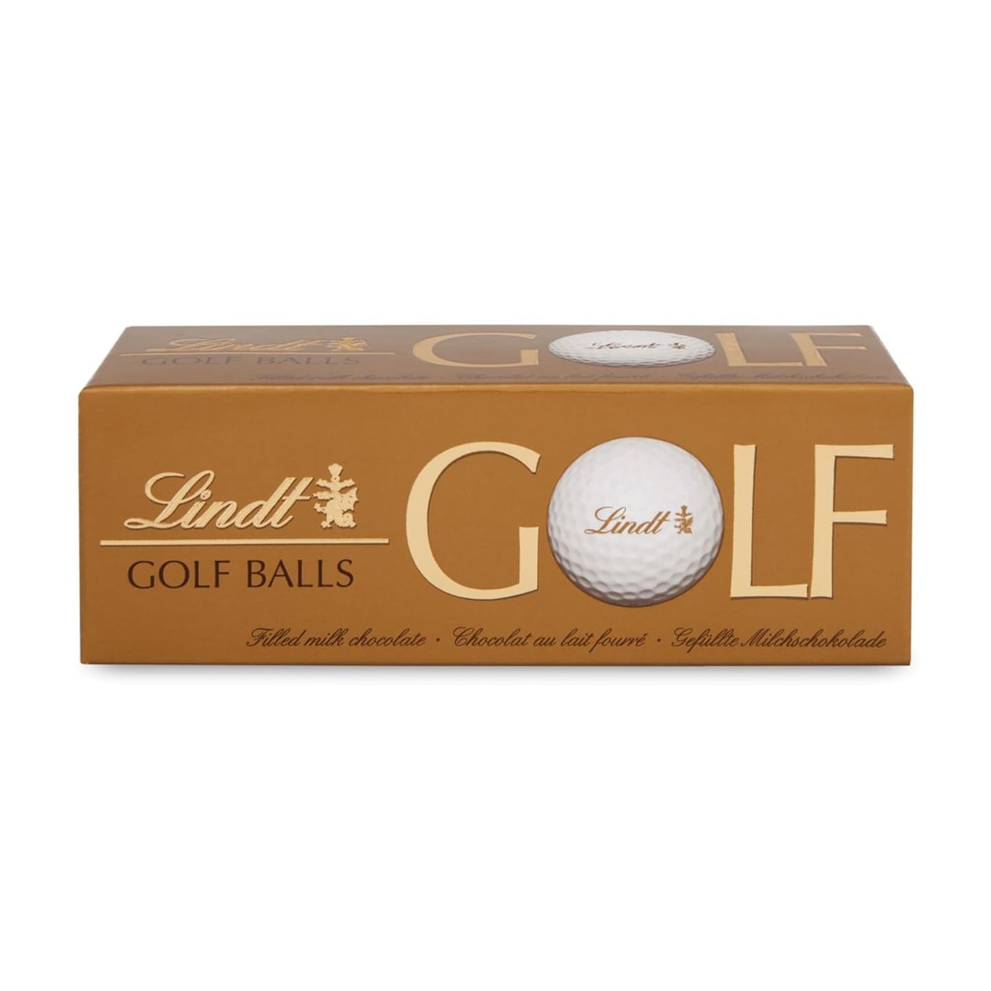 Lindt Schokolade - Pelotas de golf | 110 gramos| Drei Golfbälle Aus Lindt Vollmilch-Schokolade Mit Nougatcremefüllung Und Waffelstückchen | Pralinengeschenk | Regalo para golfista | Título predeterminado de la tienda Schokoladengeschenk Naty