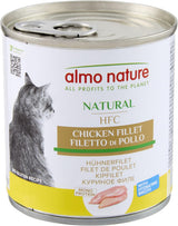 Almo Nature HFC Natural - Comida húmeda para gatos adultos - Filete de pollo - 280g, paquete de 12