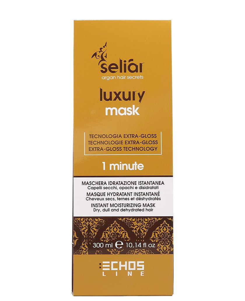 ECHOSLINE Seliar Luxury Mascarilla Hidratante Instantánea para cabello seco y deshidratado 300 ml Naty Shop Mascarilla capilar Título predeterminado