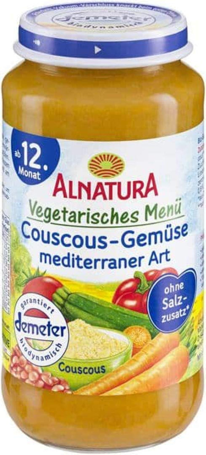 Menú vegetariano: Cuscús y verduras, estilo mediterráneo, 1 x 250 g