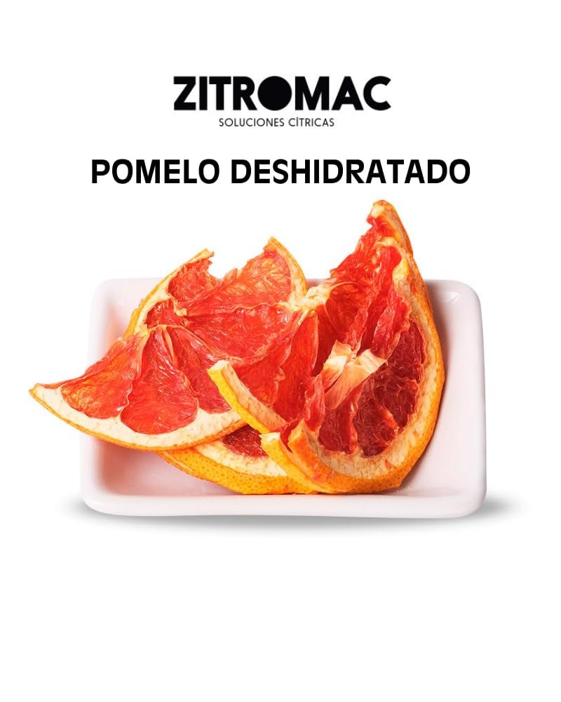 Pomelo deshidratado para cocktail 160gr - Frutos secos sin azúcar para cocktail, decoración, repostería, navidad, bebidas - Rodajas secas 100% naturales sin aditivos Productos deshidratados Naty Shop