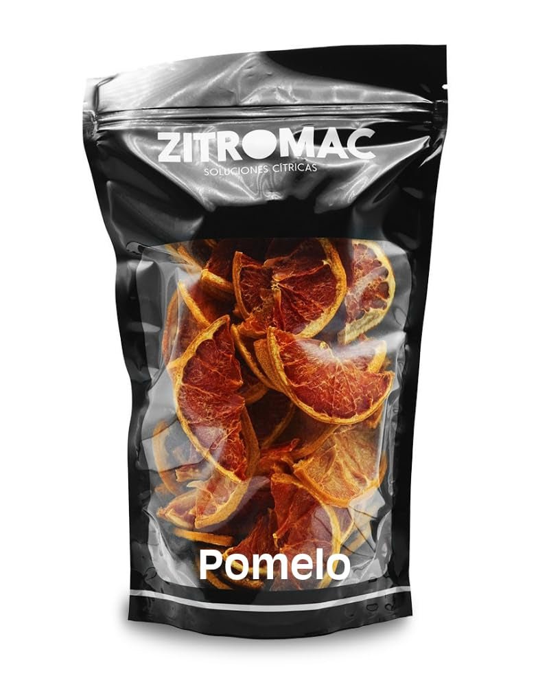 160gr Pomelo Desecado para Cócteles - Frutos Secos Sin Azúcar para Cócteles, Decoraciones, Repostería, Navidad, Bebidas - Rodajas Secas 100% Naturales Sin Aditivos Productos Deshidratados Naty Shop Default Title