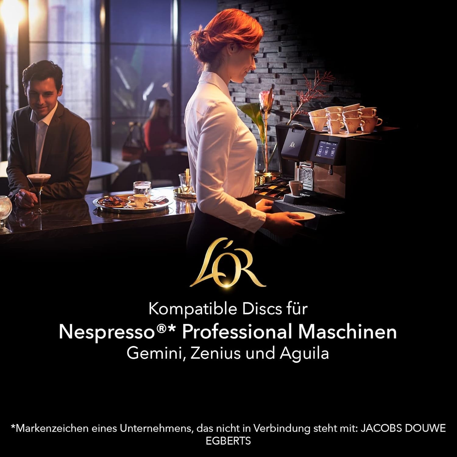 L'OR Suprême Lungo Intense 5, suave, Intensität 5/10, Nespresso* Pro compatible Kaffeekapseln, 50 Kapseln