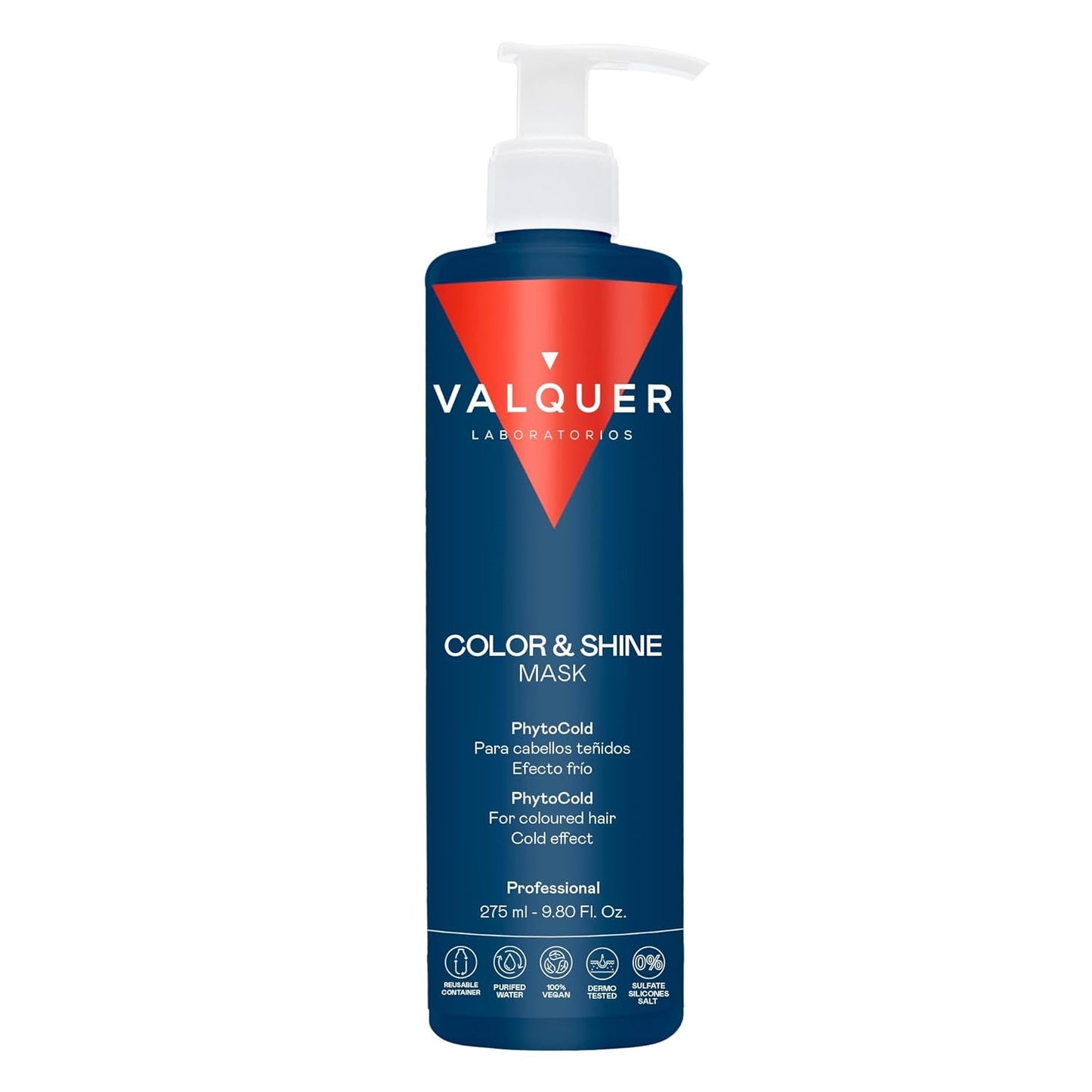 Valquer Profesional Ice Hair Mask Color y Brillo - Para cabello teñido, 1000 ml Naty Shop Mascarilla Capilar 300 Ml (1 pack) Inodoro