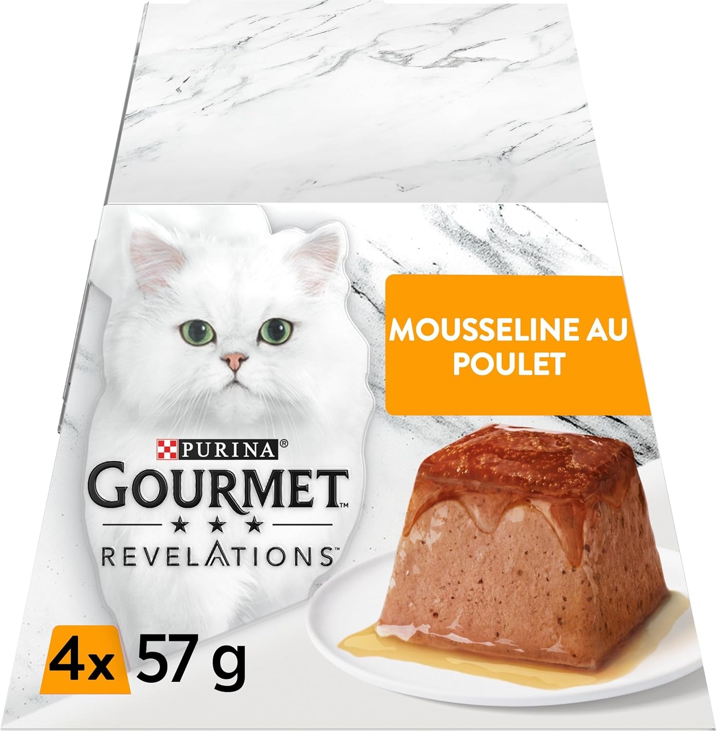 Mejillón Revelaciones con Pollo y Salsa | Comidas para gatos ya crecidos | 4x57g