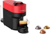 Cafetera espresso con cápsulas Nespresso Krups Vertuo Pop, capacidad: 560 ml, reconocimiento automático de cápsulas, sistema one-touch, 4 tamaños de taza, tiempo de calentamiento reducido, sostenible, Aqua Mint, XN9204