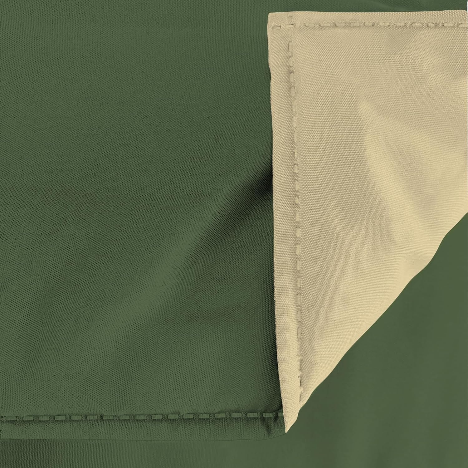 Edredón básico de invierno, liso y forrado, verde oscuro/crema, 200X245Cm Edredones y edredones Naty Shop