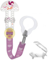 MAM Clip & Cover, Cadena para chupete - Rosa