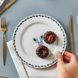 Juego de postre Karaca İznik para 6 personas, 18 piezas: vajilla elegante para postres deliciosos