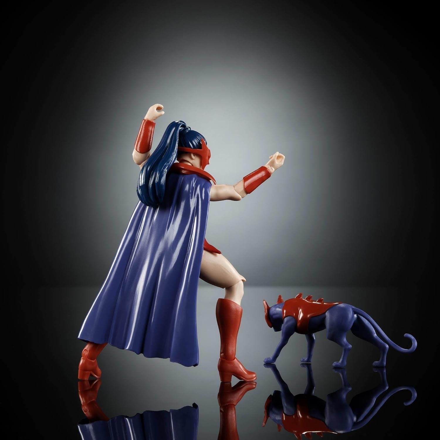 Figura de acción de Masters of the Universe Origins, Catra, de la colección Cartoon, aprox. 14 cm de alto Serie de TV de los años 80 Heroína Princesa del poder Diseño detallado y accesorio para gatos JBM84 Figuras de acción Naty Shop