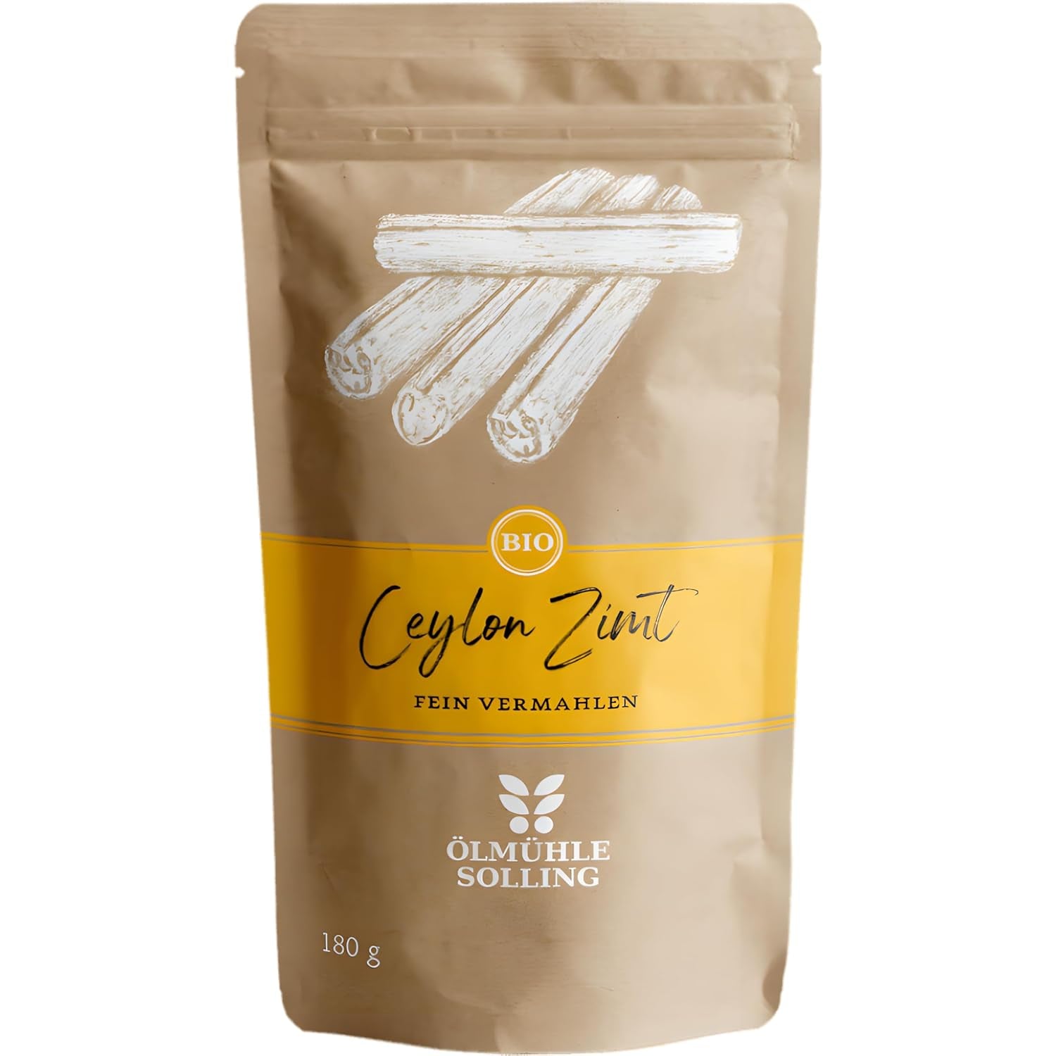 - BIO Ceilán Zimt | Ceilán Zimtpulver aus kontrolliert biologischem Anbau | Zimtpulver fein vermahlen aus ganzen Zimtstangen. Ideal para Muesli, Milchreis, Gebäck uvm. | Contenido: 180 gramos