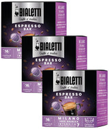 96080090/M Kaffee-Kapseln Milano, Alu, 16 unidades (paquete con 3)