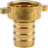 Conector de manguera de latón Gardena, 2 piezas: conector de latón de alta calidad, rosca de 26,5 mm (G 3/4"), para mangueras de 1/2" (13 mm) (7140-20)
