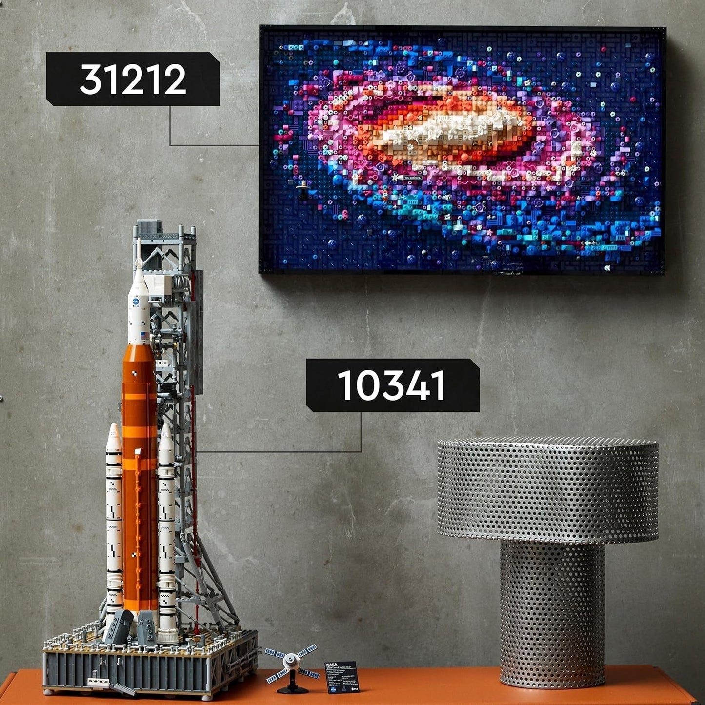 LEGO Icons Plataforma de lanzamiento Artemis de la NASA, regalo, decoración para salón u oficina, juego de construcción para adultos con cápsula espacial Orion y plataforma de lanzamiento, artículo de colección 10341 Juegos de construcción Besuche den LEGO-Store