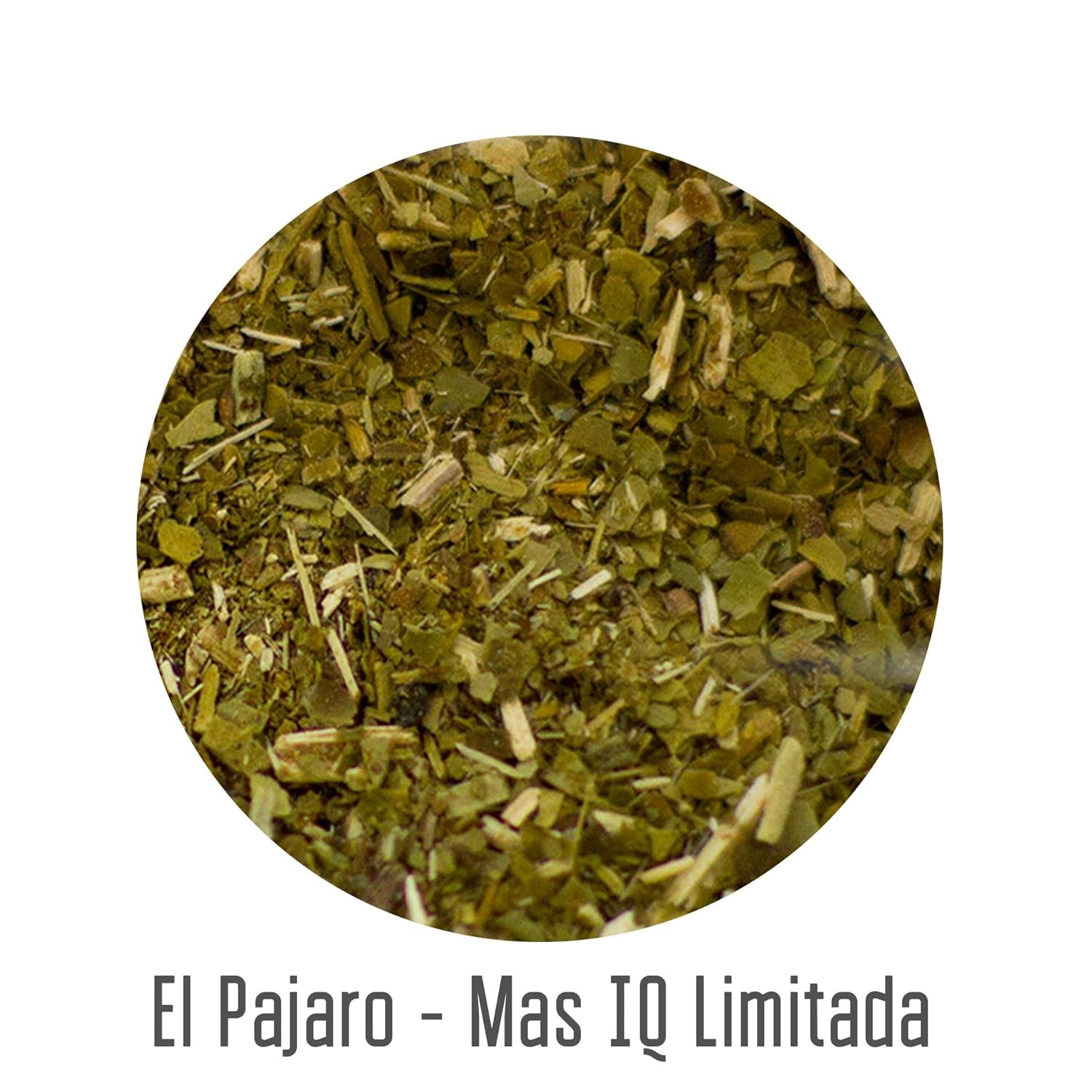El Pájaro Mas IQ Limited 400 g | Mate fuerte paraguayo | Con hojas, ramitas y polvo | Con ginkgo biloba, guaraná, camu camu, bacopa monnieri, cactus