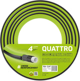 Cellfast QUATTRO Manguera de jardín Durable Liviana 4 capas Manguera de alambre resistente a los rayos UV Trenza cruzada 20 bar 3/4" 15 m 10-074