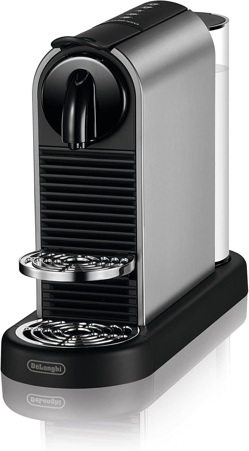 Nespresso EN167.W Cafetera espresso de cápsulas Citiz, bomba de alta presión y control de temperatura ideal, sin Aeroccino (espumador de leche), función de ahorro de energía, 1260 W, blanco crema, 37,4 x 11,9 x 25,5 cm