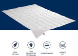 Edredón de plumas Irisette Nora Edredón ligero de verano con funda 100% algodón, relleno 100% plumón clase I, 135 X 200 cm, certificado Oeko-Tex, fabricado según el estándar de calidad alemán Edredones y edredones Naty Shop