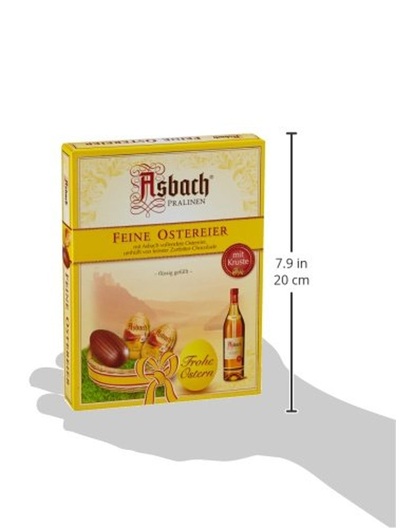 Huevos de chocolate Asbach con corteza, 150 g, paquete de 2 (2 x 150 g)