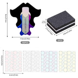 100 plantillas para decoración de uñas, plantillas de modelado autoadhesivas con 4 hojas de almohadillas adhesivas transparentes para uñas y 3 limas de uñas, accesorios de extensión de uñas de gel para uñas artificiales