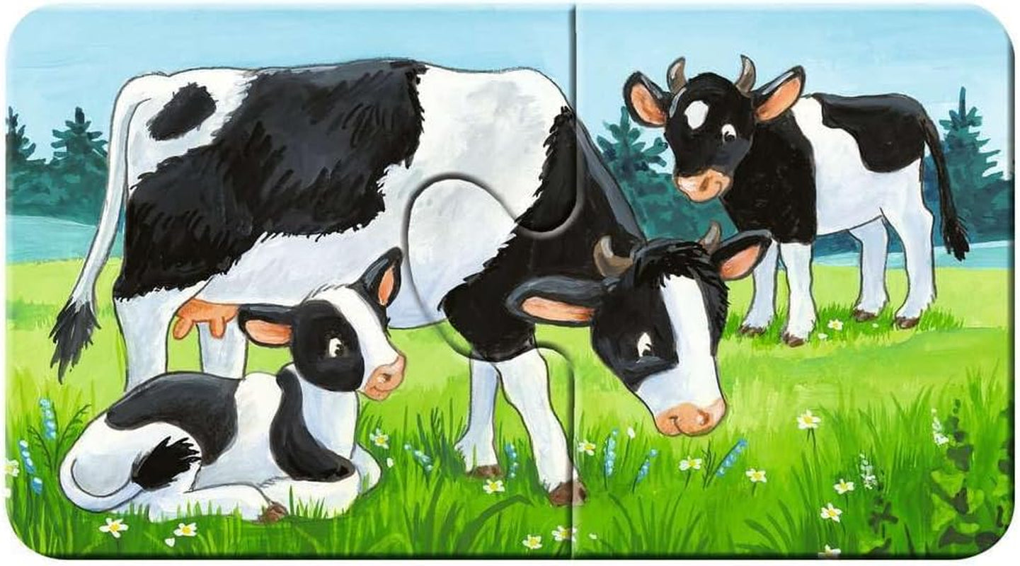 Puzzle para niños Ravensburger - 05072 Familias de animales de granja - Mi primer puzzle 9X2 - Puzzle para niños de 2 años Puzzle Naty Shop