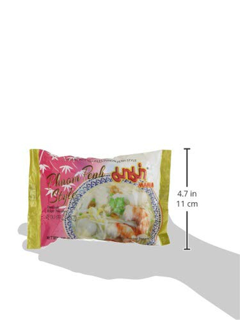MAMA Phnom Phenh Fideos de arroz instantáneos – Fideos de arroz instantáneos al estilo oriental – Auténtica cocina tailandesa – 12 x 70 g