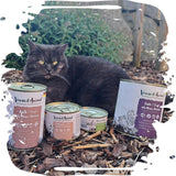 Venandi - Comida húmeda premium para gatos - Carne de cerdo como proteína única, 6 x 400 g (paquete de 6), sin cereales y con carne adicional