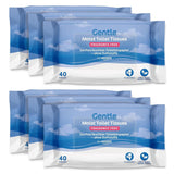 By Amazon Papeles higiénicos suaves, húmedos, inodoros, finos absorbentes y sin perfume, 240 unidades (6 paquetes de 40 unidades) (¡anteriormente marca Presto!)