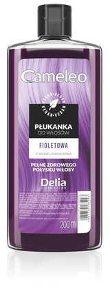 Cameleo - Tónico para el cabello rosa agua de rosas sin tinte amarillo Color de cabello semipermanente - Para cabello rubio y gris - Color y cuidado - Sin parabenos | 200 ml Naty Shop Tinte Capilar Nueva Versión - Violeta 200 Ml (1 pack)