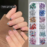 2000 piezas Bunte Strasssteine ​​​​Nägel Glitzersteine ​​​​Accesorios para uñas Nailart Edelsteine ​​​​Nagel Steine ​​​​Glitzer Steine ​​​​Nagel Charms Nägel Zubehör Kristalle Diamant Nageldesign Strass Nail Art Rhinestones Gemas para uñas