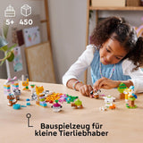 LEGO Classic Creative Animals, caja con ladrillos de colores, construye figuras de animales con ladrillos como perro, gato, conejo, hámster y pájaro, juguete de construcción para niños y niñas a partir de 5 años 11034 Juegos de construcción Besuche den LEGO-Store