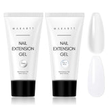 Makartt Poly Nail Extension Gel - 50 ML Extension Builder Acrylic Poly Nägel Aufbaugel Extender Gel Für Gelnägel Für Nagelverlängerung, Nagelstärkung, Nail Art Dekoration(Transparente)