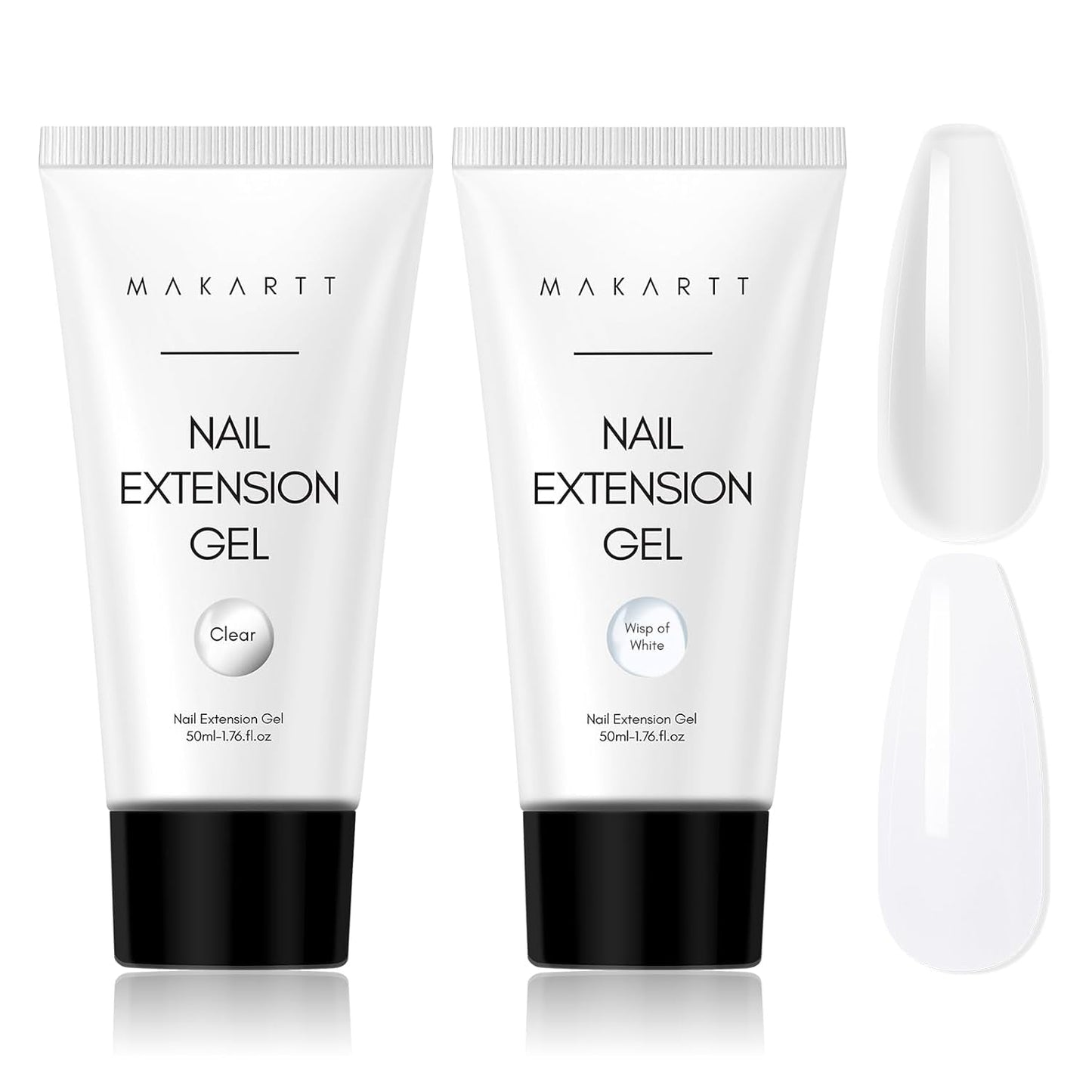Makartt Poly Nail Extension Gel - Gel de extensión acrílico, gel fortalecedor de uñas, decoración de uñas, 50 ml (púrpura)