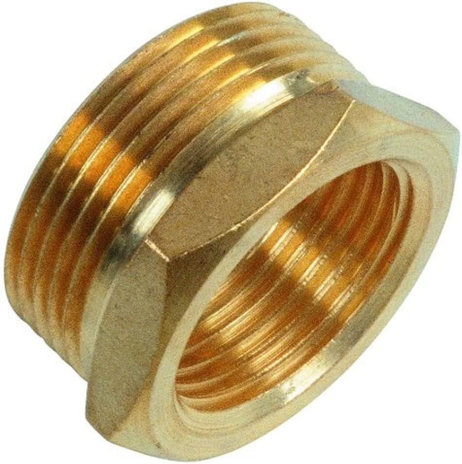 MEISTER Racor roscado de latón, rosca interior simple "x rosca exterior 1 1/4" - resistente a la corrosión y duradero - mecanizado de precisión / Racor para tubería / Racor / FLOR92825