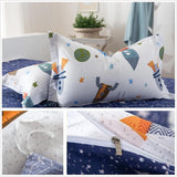 Ropa de cama infantil, cohetes y planetas, diseño reversible, algodón Ropa de cama - infantil Naty Shop