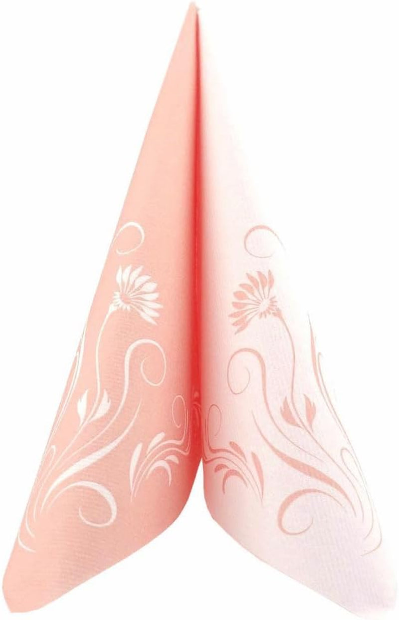 Appartina Elegantia Servilletas Airlaid Tipo Tela 40X40 Cm, Servilleta de Boda de Alta Calidad, Servilletas de Boda Tipo Tela Servilletas Desechables para Diversas Ocasiones (Rosa Oscuro)