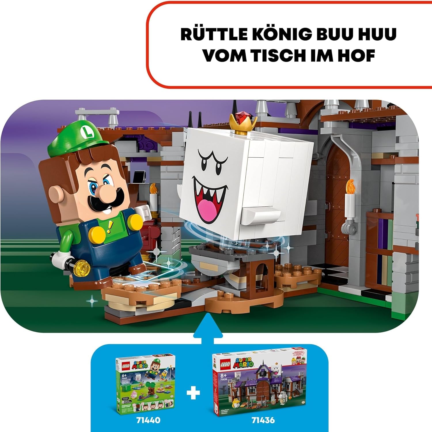LEGO Super Mario Casa Encantada del Rey Buu Huu Casa Encantada para Niños Set coleccionable de Nintendo con Bebé Yoshi Regalo para niños, niñas y jugadores a partir de 8 años 71436 Juegos de construcción Besuche den LEGO-Store