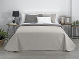 Estoralis | AVA | Colcha boutique reversible | Para todas las estaciones | Color - Beige/Gris pardo | Para cama de 80/90 cm. cama. (180 X 270 Cm. Ancho X Alto) | Edredón acolchado Edredones y colchas Naty Tienda