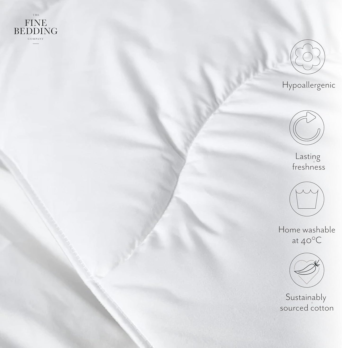 Edredón Allergy Defense, 4,5 Tog, fabricado con materiales reciclados, antialérgico e hipoalergénico, cama Super King Size Edredones y edredones Naty Shop