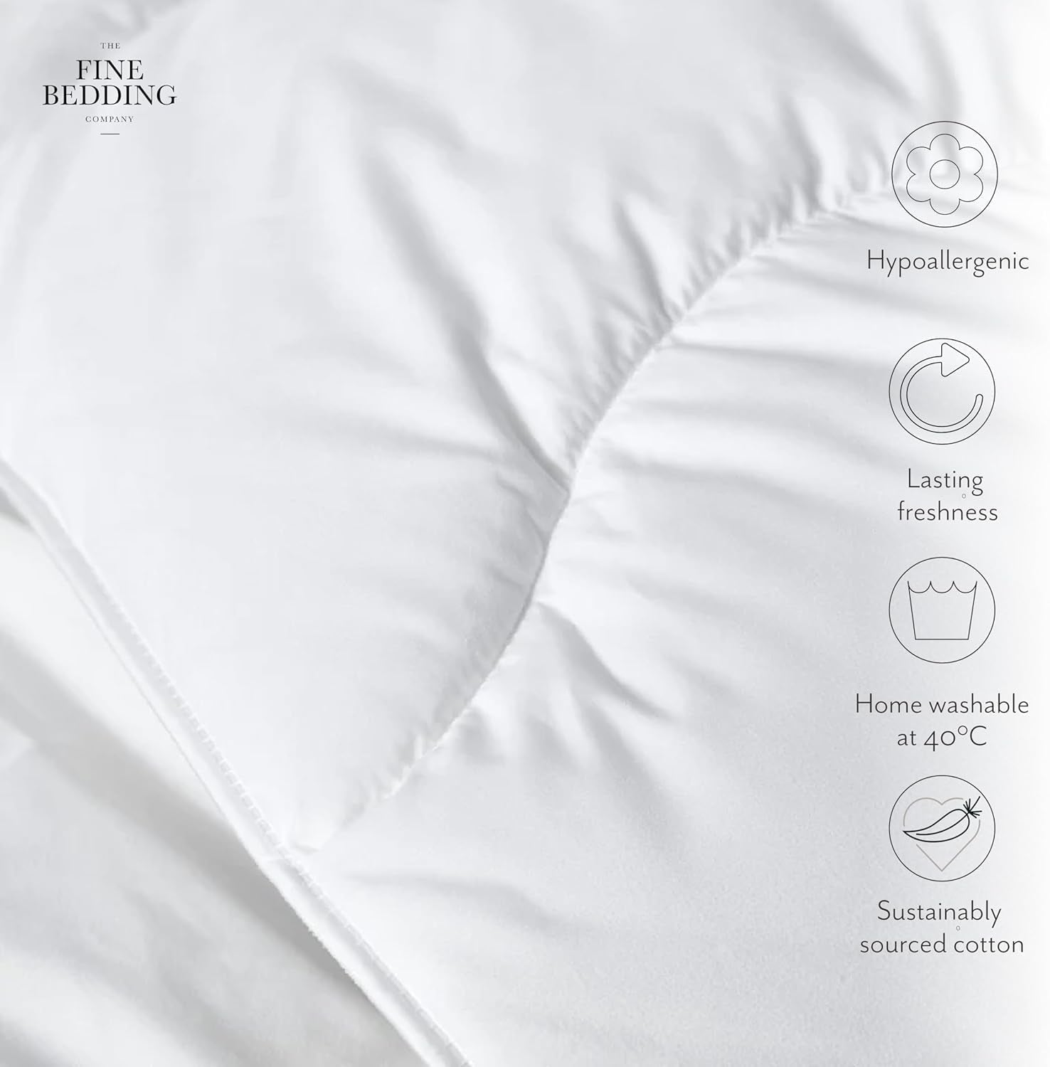 Edredón Allergy Defense, 4,5 Tog, fabricado con materiales reciclados, antialérgico e hipoalergénico, cama Super King Size Edredones y edredones Naty Shop