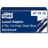 Tork 477840 Servilletas de almuerzo color lima / Servilletas de 2 capas para comidas pequeñas o refrigerios / Calidad avanzada / Servilletas de papel 10 x 200 (2000) / 32,6 x 33 cm (largo x ancho) / Pliegue 1/4