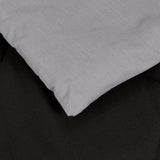 Amazon Basics Funda Nórdica de Microfibra, Utilizable por Ambas Caras, 220 X 240 Cm, Gris/Negro Edredones y Edredones Naty Shop
