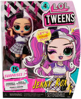 Jajaja ¡Sorpresa! Muñeca de moda preadolescente Serie 4 - Jenny Rox - Desempaqueta 15 fabulosas sorpresas y accesorios - Gran regalo para niños de 4 años en adelante