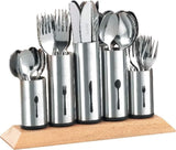 Portacubiertos de acero inoxidable, 1 paquete, Plata Naty Shop Kitchen