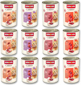 animonda Carny Adult Savory Variety (12 x 400 g), comida húmeda para gatos adultos, comida húmeda con ingredientes 100% cárnicos frescos, sin cereales y sin azúcar