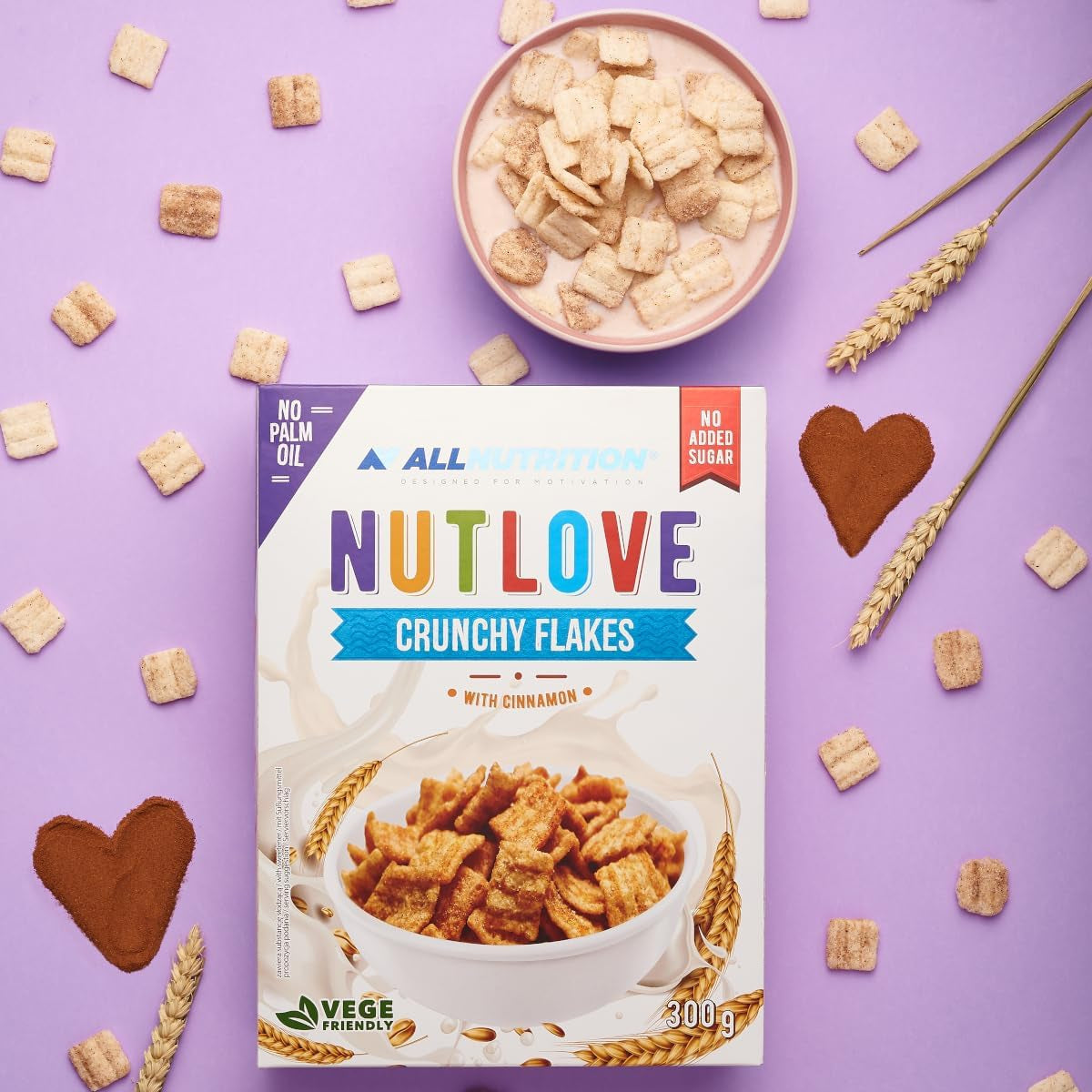 Allnutrition Nutlove Copos Crujientes con Canela 300G Cereales Naty Shop