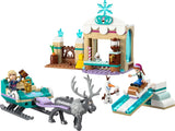 LEGO Ç€ Disney Frozen Anna: Aventura en trineo, juguete de construcción y juego de fantasía, puesto de chocolate con minimuñecas de Anna, Kristoff, Olaf y Sven, juguete de princesa para niñas a partir de 4 años 43256 Sets de construcción Besuche den LEGO-Store
