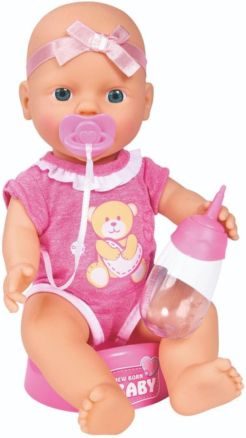 Simba 105030069 - Muñeco Recién Nacido, Muñeco Bebe y Bebe de Vinilo Completo con Certificado de Nacimiento y Accesorios, 4 Piezas, 30 cm, Muñeco Bebé, Edad 3+
