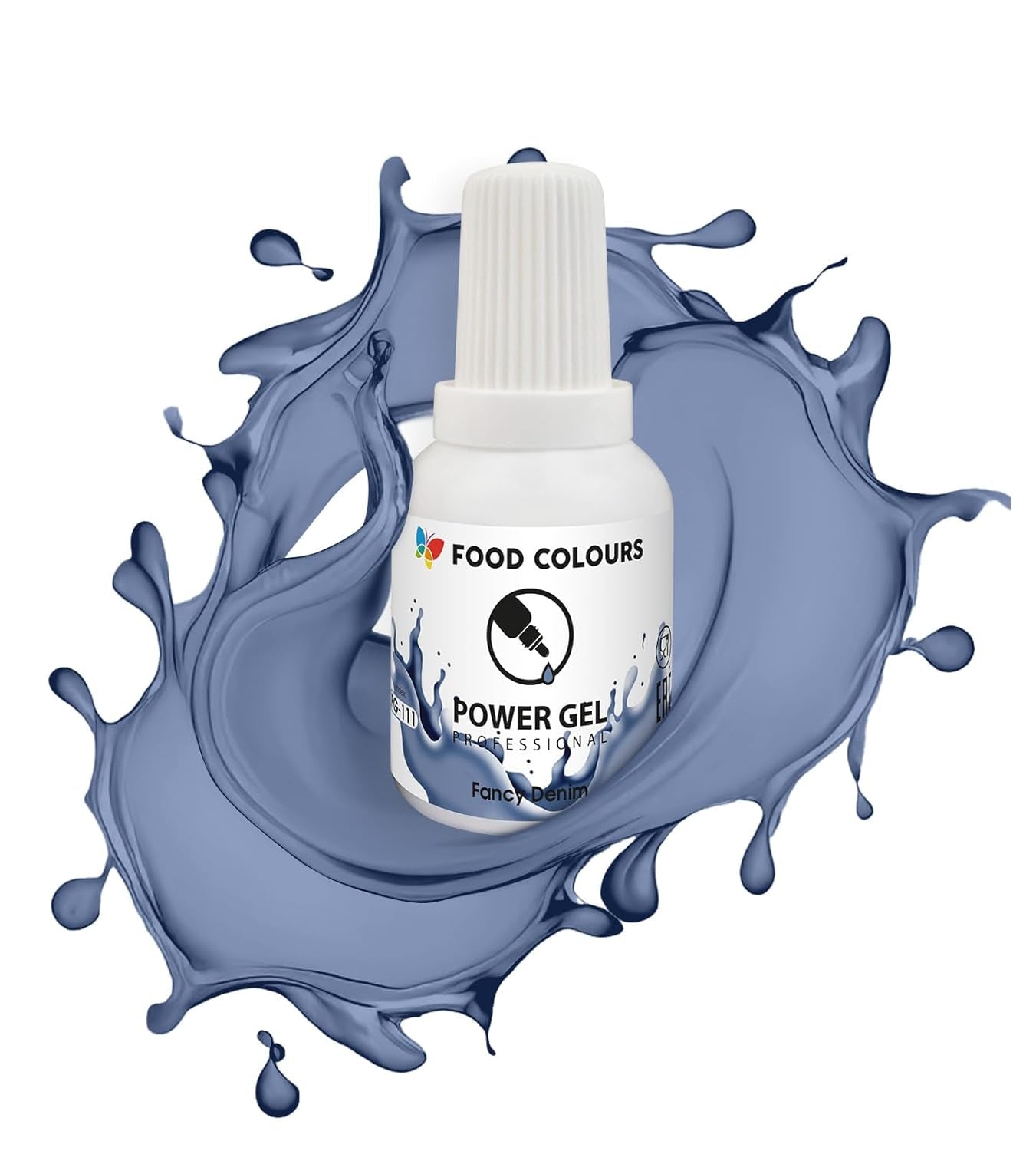 Colorante alimentario en gel, beige, color champán, 20 g. Colorante alimentario para una amplia gama de aplicaciones para decoración de tartas, tartas, natas, bizcochos, glaseado real, macarons.